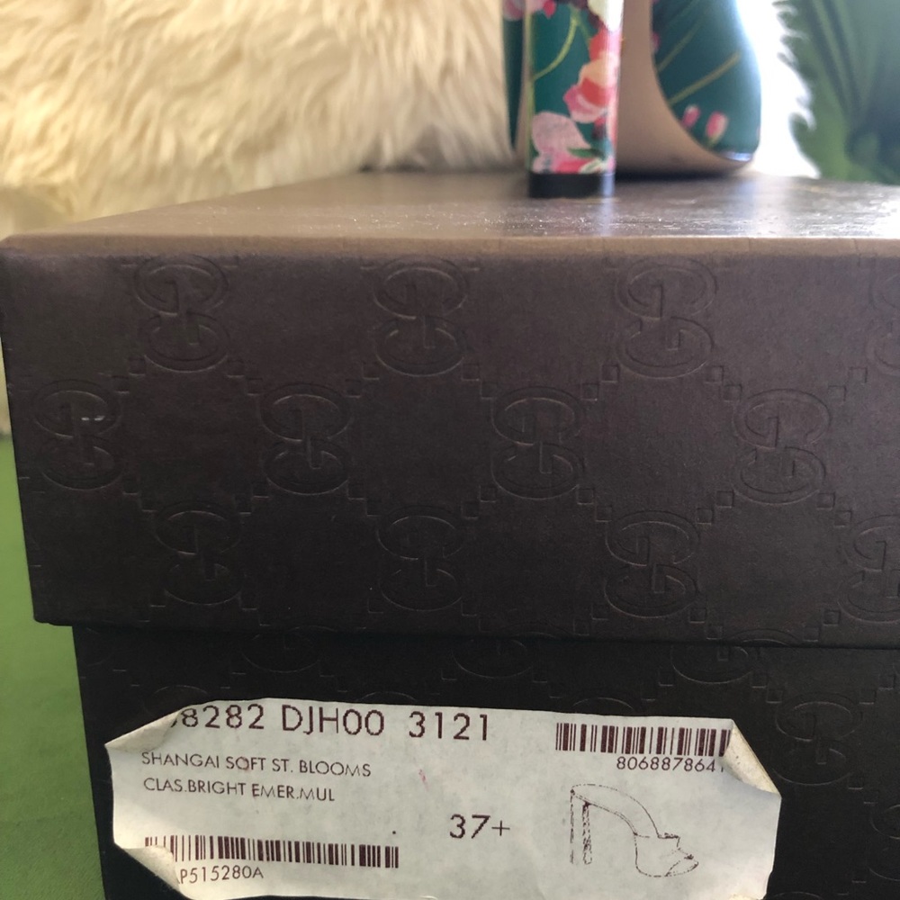 Gucci Shanghai St. Blooms in Teal Leather - Picture 5 of 5